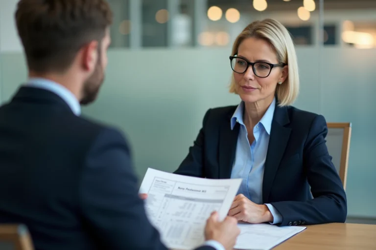 Femme consultant un conseiller bancaire du Crédit Agricole pour un compte à terme en 2026